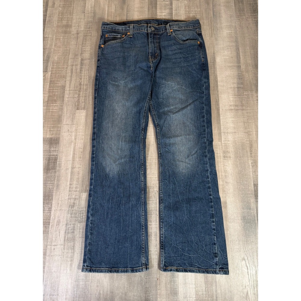 Levis 527 Slim Bootcut Jeans Mens 33x30 Medium Wash Blue Denim Pants Faded Flare